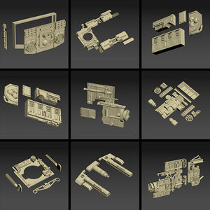 Greeblie Sets for Studio Scale Y-Wing.