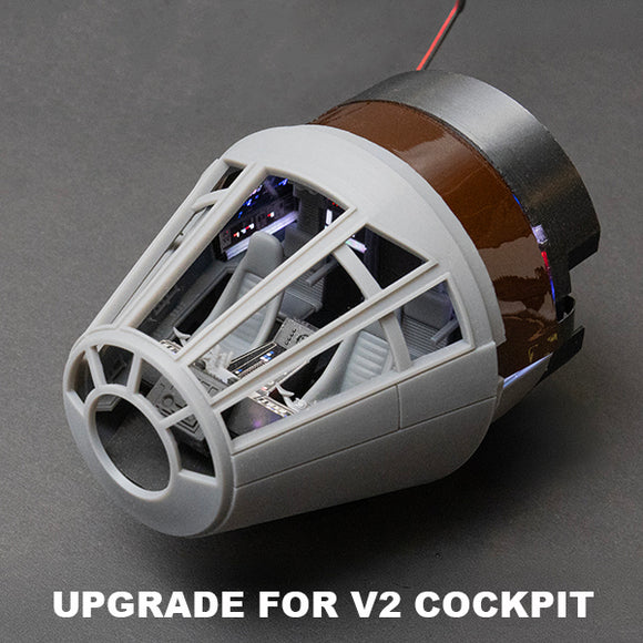 Cockpit for 1/24 Studio Scale X-Wing with Pilot – Falcon 3D Parts