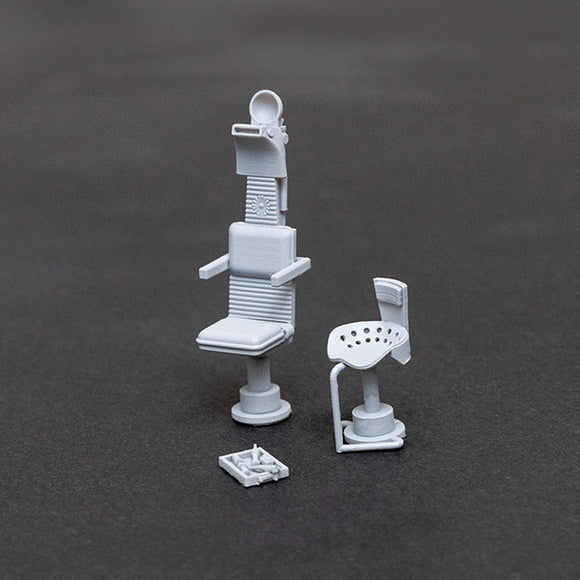Navigation Chair, Gimbal Stool & Tool Tray Set for 1/43 DeAgostini Millennium Falcon