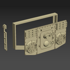 Greeblie Set for Studio Scale Y-Wing - Back Section - Back Plate