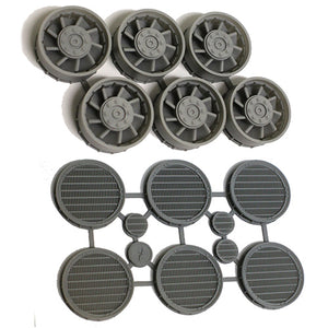 Set of Exhaust Ports with Grilles and Fans for 1/48 Hasbro Hero Millennium Falcon